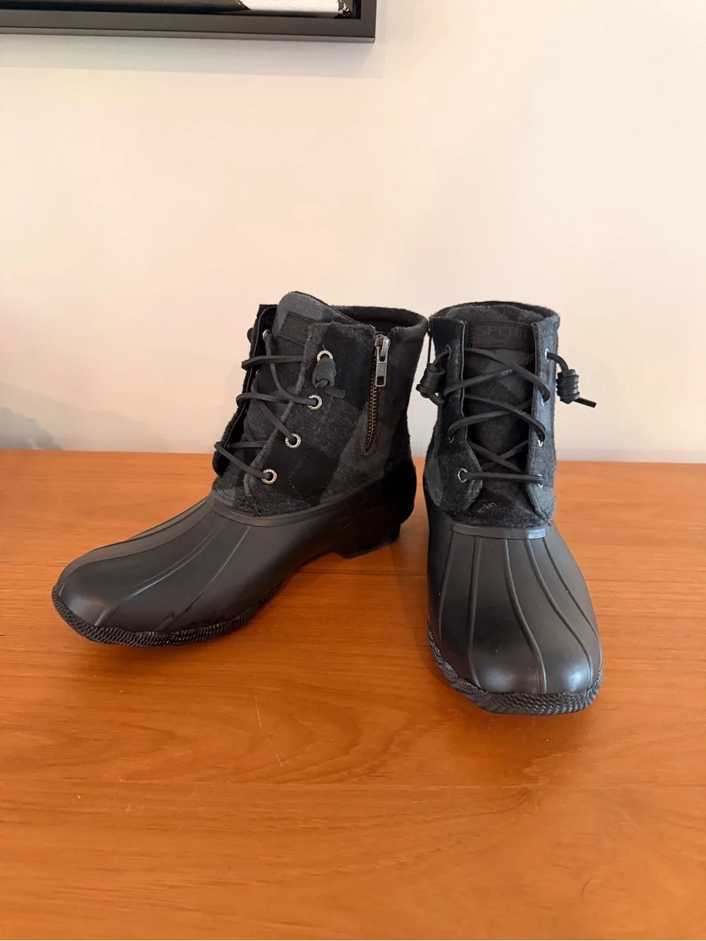 Sperry Women’s Black Waterproof Duck Boots